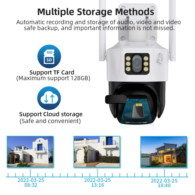 Telecamera IP WiFi con visione notturna e rilevamento movimento