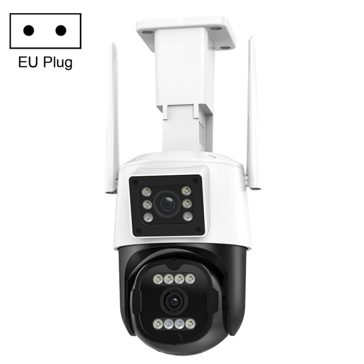 QX103 Riconoscimento umanoide AI Allarme WiFi Dome Doppia telecamera IP, Dual Camera