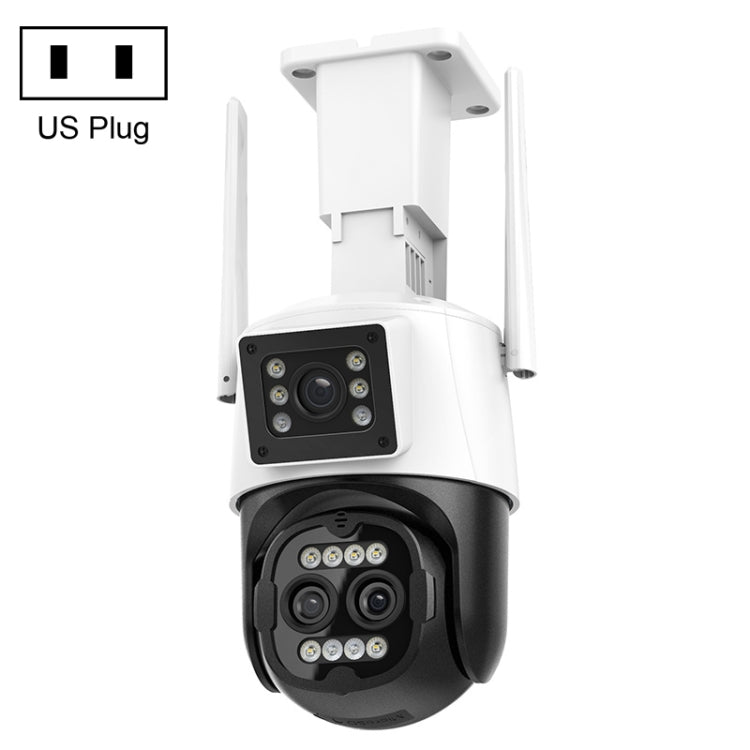 QX103 Telecamera IP tripla con cupola WiFi e allarme AI con riconoscimento umanoide, Triple Camera