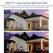 QX103 Telecamera IP tripla con cupola WiFi e allarme AI con riconoscimento umanoide, Triple Camera
