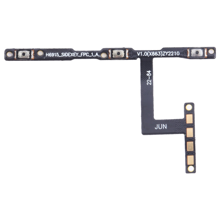 OEM Power Button & Volume Button Flex Cable, For Infinix Hot 20i X665, For Infinix Note 12 Pro 5G, For Infinix Note 12 5G X671, For Infinix Note 12 VIP X672, For Infinix Note 12i X6819, For Infinix Note 12 G96 X670