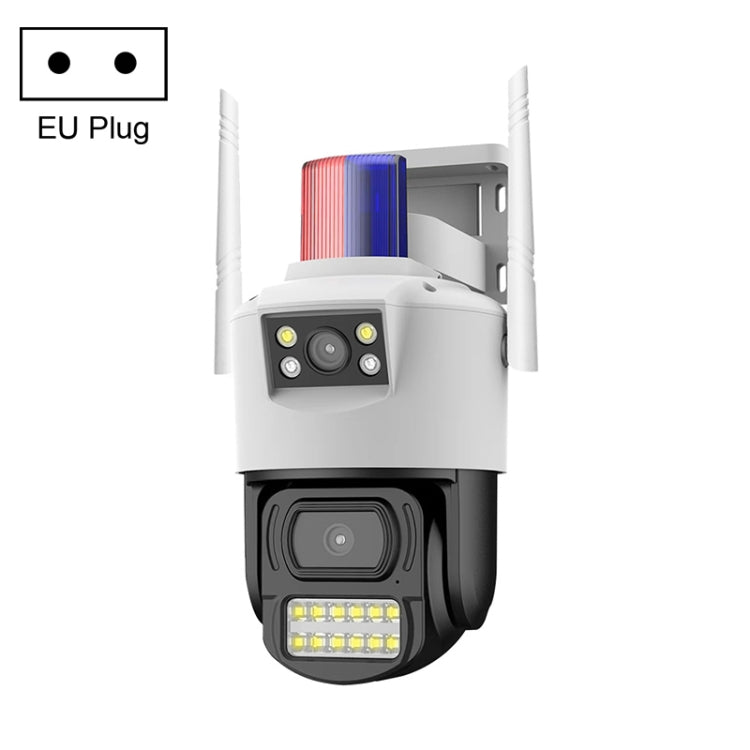 QX105 Telecamera di sorveglianza WiFi impermeabile per esterni da 2 MP con doppio obiettivo, QX105