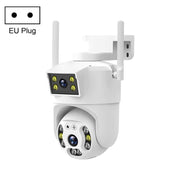 QX106 Telecamera di sorveglianza WiFi a doppio obiettivo impermeabile da 2 MP per esterni, QX106