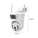 Telecamera di sorveglianza WiFi doppio obiettivo 2MP
