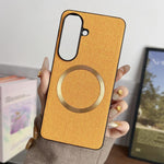 Custodia tessuto con anello magnetico per Samsung Galaxy S26+