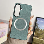Custodia tessuto con anello magnetico per Samsung Galaxy S26+