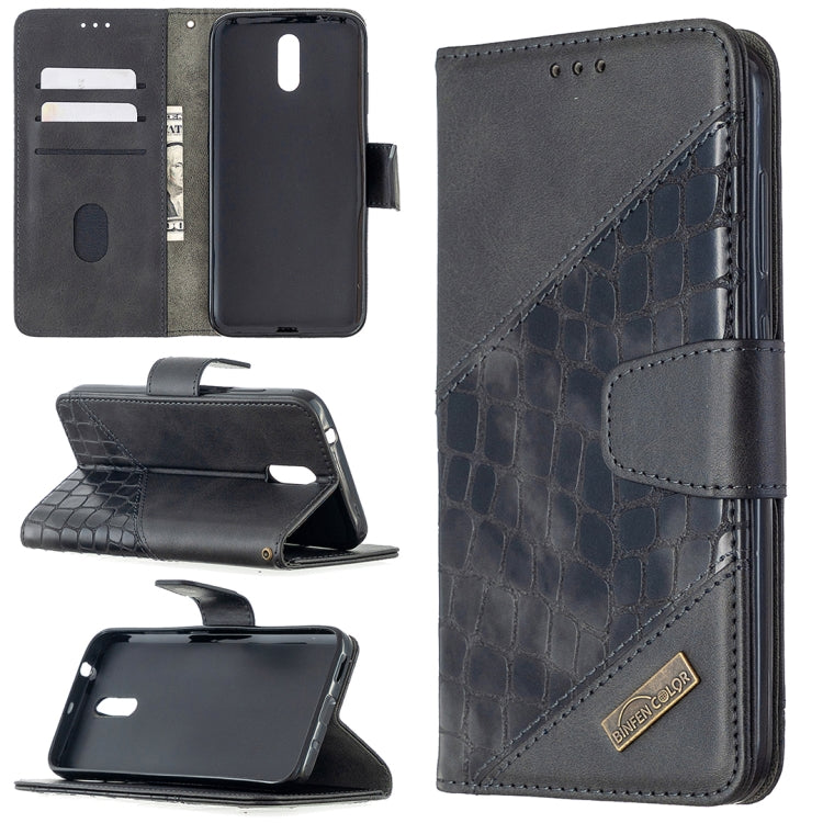 Custodia in pelle sintetica a vibrazione orizzontale con trama in coccodrillo abbinata con portafoglio, supporto e slot per carte, For Nokia 2.3, For Xiaomi Redmi 7A, For Xiaomi Redmi 7, For Xiaomi Redmi 8A