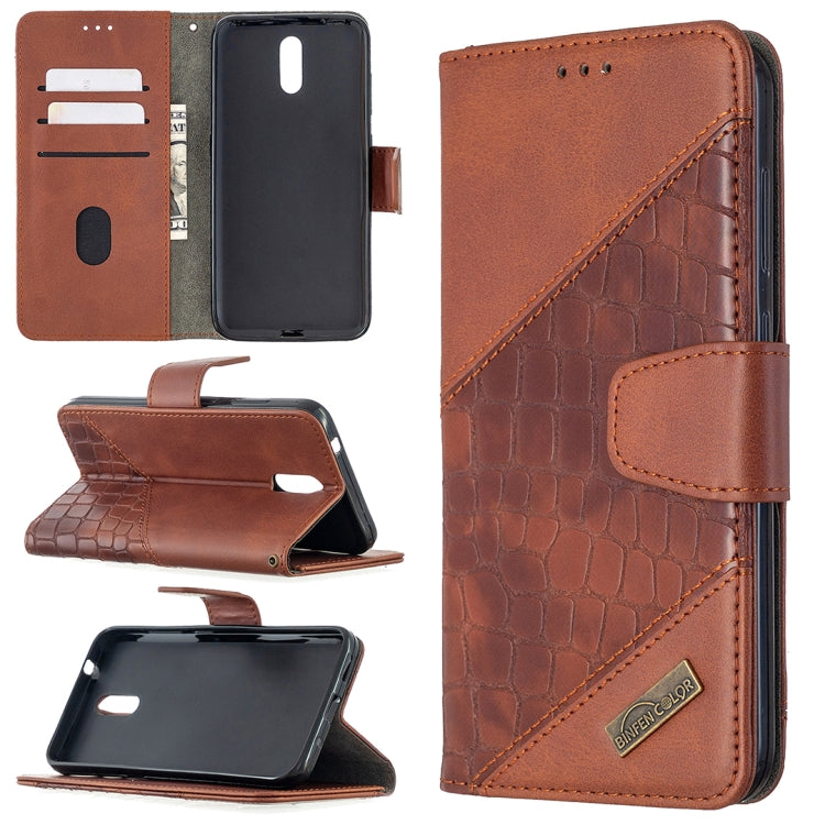 Custodia in pelle sintetica a vibrazione orizzontale con trama in coccodrillo abbinata con portafoglio, supporto e slot per carte, For Nokia 2.3, For Xiaomi Redmi 7A, For Xiaomi Redmi 7, For Xiaomi Redmi 8A