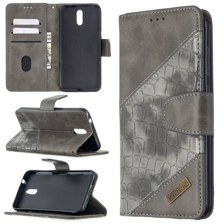 Custodia in pelle sintetica a vibrazione orizzontale con trama in coccodrillo abbinata con portafoglio, supporto e slot per carte, For Nokia 2.3, For Xiaomi Redmi 7A, For Xiaomi Redmi 7, For Xiaomi Redmi 8A