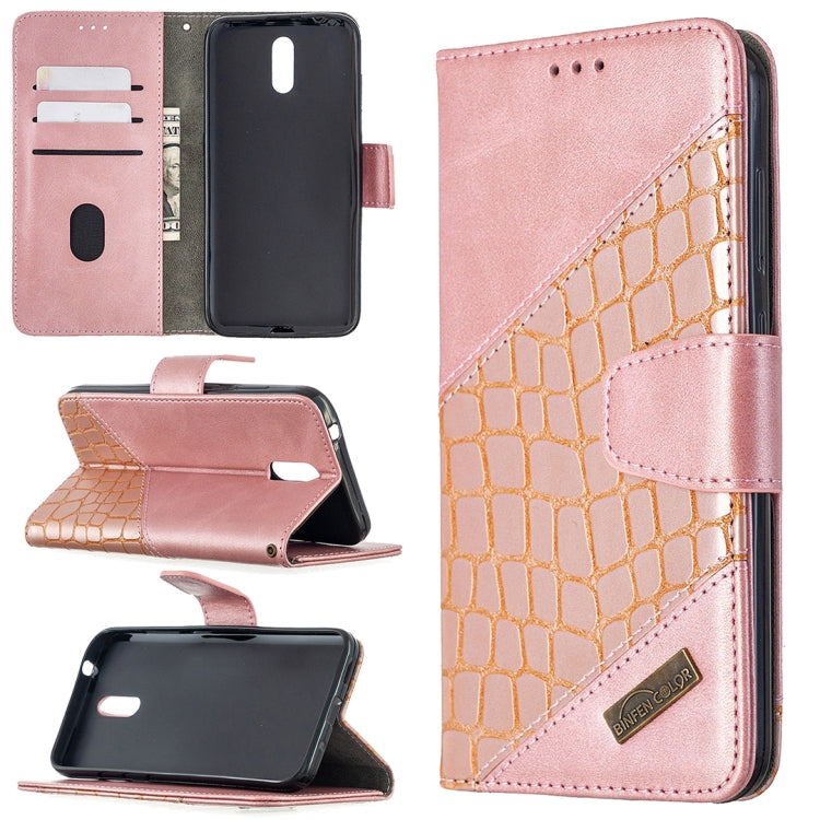 Custodia in pelle sintetica a vibrazione orizzontale con trama in coccodrillo abbinata con portafoglio, supporto e slot per carte, For Nokia 2.3, For Xiaomi Redmi 7A, For Xiaomi Redmi 7, For Xiaomi Redmi 8A