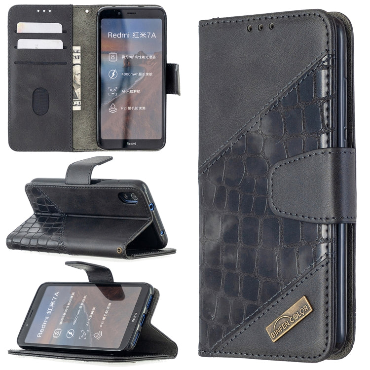 Custodia in pelle sintetica a vibrazione orizzontale con trama in coccodrillo abbinata con portafoglio, supporto e slot per carte, For Nokia 2.3, For Xiaomi Redmi 7A, For Xiaomi Redmi 7, For Xiaomi Redmi 8A