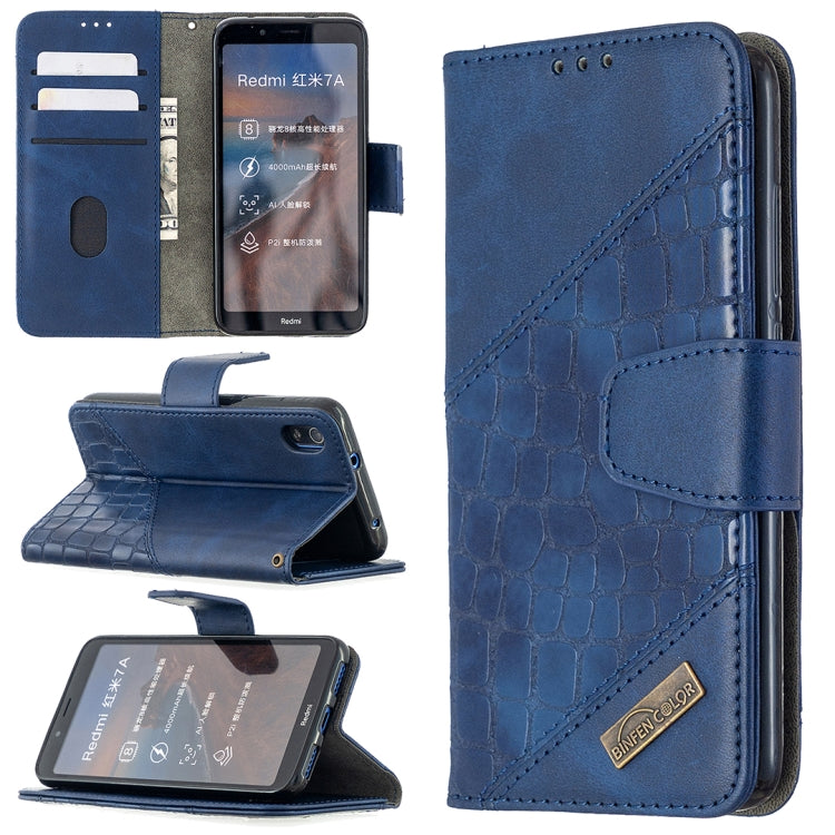 Custodia in pelle sintetica a vibrazione orizzontale con trama in coccodrillo abbinata con portafoglio, supporto e slot per carte, For Nokia 2.3, For Xiaomi Redmi 7A, For Xiaomi Redmi 7, For Xiaomi Redmi 8A