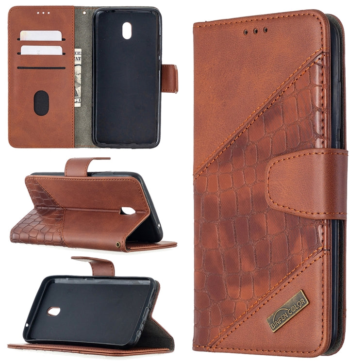Custodia in pelle sintetica a vibrazione orizzontale con trama in coccodrillo abbinata con portafoglio, supporto e slot per carte, For Nokia 2.3, For Xiaomi Redmi 7A, For Xiaomi Redmi 7, For Xiaomi Redmi 8A