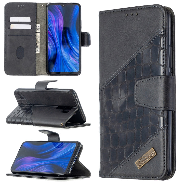 Custodia in pelle sintetica a vibrazione orizzontale con trama in coccodrillo abbinata con portafoglio, supporto e slot per carte, For Xiaomi Redmi 8, For Xiaomi Redmi 9, For Xiaomi Redmi Note 8T, For Xiaomi Redmi Note 8