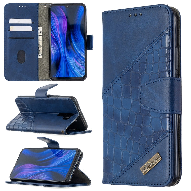 Custodia in pelle sintetica a vibrazione orizzontale con trama in coccodrillo abbinata con portafoglio, supporto e slot per carte, For Xiaomi Redmi 8, For Xiaomi Redmi 9, For Xiaomi Redmi Note 8T, For Xiaomi Redmi Note 8