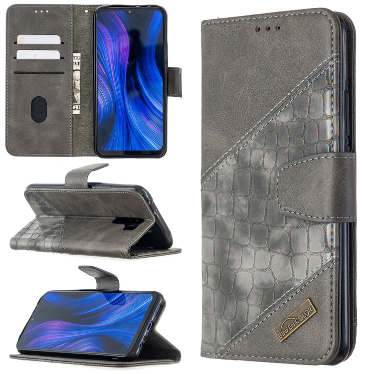 Custodia in pelle sintetica a vibrazione orizzontale con trama in coccodrillo abbinata con portafoglio, supporto e slot per carte, For Xiaomi Redmi 8, For Xiaomi Redmi 9, For Xiaomi Redmi Note 8T, For Xiaomi Redmi Note 8