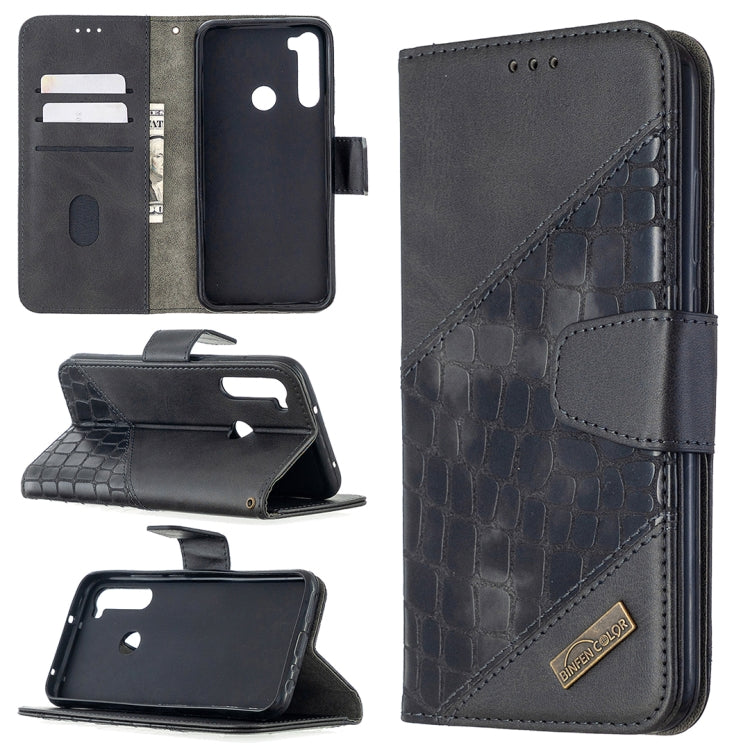 Custodia in pelle sintetica a vibrazione orizzontale con trama in coccodrillo abbinata con portafoglio, supporto e slot per carte, For Xiaomi Redmi 8, For Xiaomi Redmi 9, For Xiaomi Redmi Note 8T, For Xiaomi Redmi Note 8
