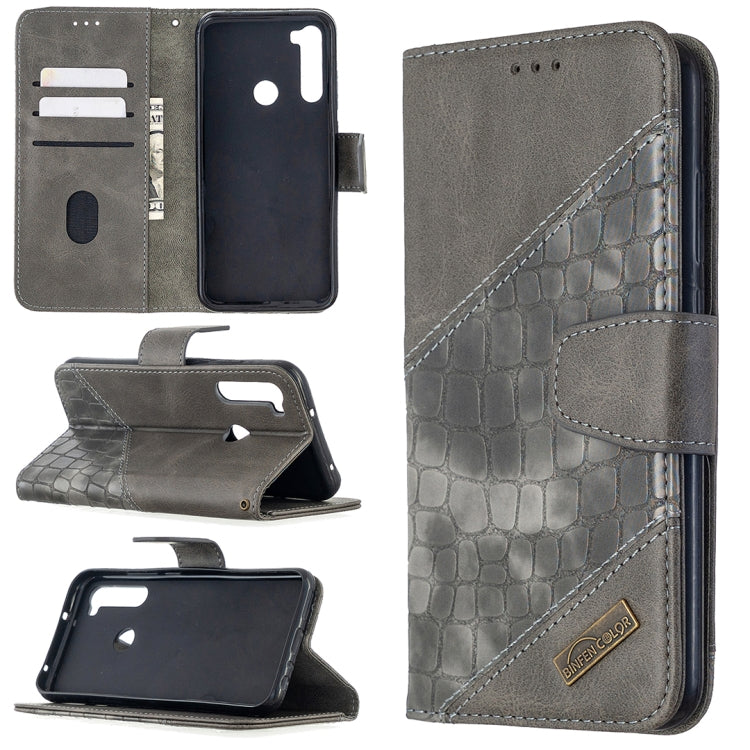 Custodia in pelle sintetica a vibrazione orizzontale con trama in coccodrillo abbinata con portafoglio, supporto e slot per carte, For Xiaomi Redmi 8, For Xiaomi Redmi 9, For Xiaomi Redmi Note 8T, For Xiaomi Redmi Note 8
