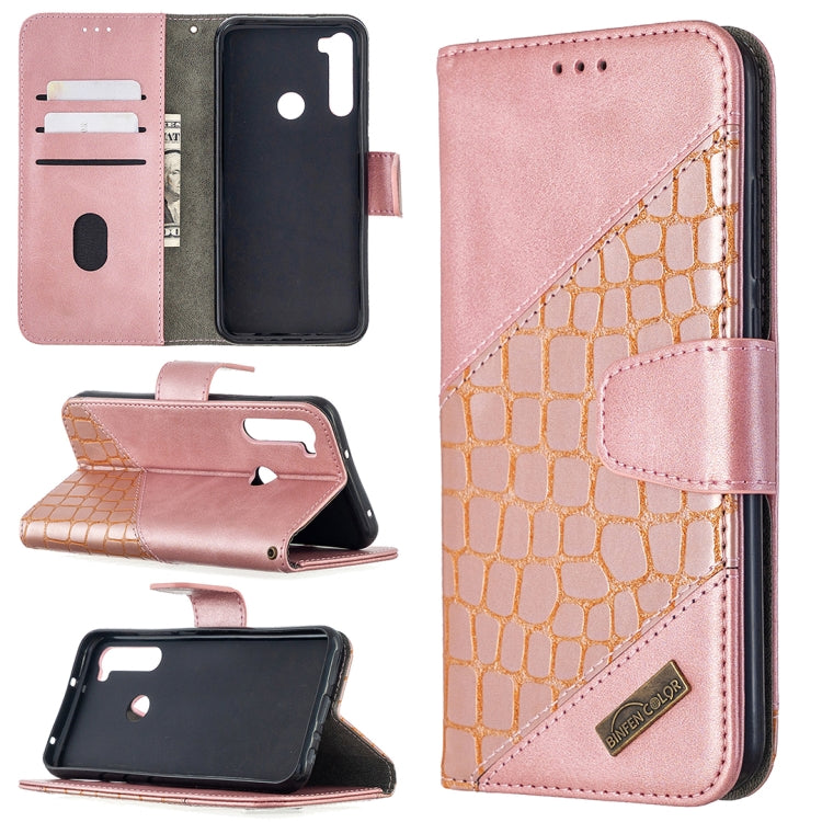 Custodia in pelle sintetica a vibrazione orizzontale con trama in coccodrillo abbinata con portafoglio, supporto e slot per carte, For Xiaomi Redmi 8, For Xiaomi Redmi 9, For Xiaomi Redmi Note 8T, For Xiaomi Redmi Note 8