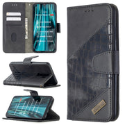 Custodia in pelle sintetica a vibrazione orizzontale con trama in coccodrillo abbinata con portafoglio, supporto e slot per carte, For Xiaomi Redmi 8 Pro, For Xiaomi Redmi  Note 9