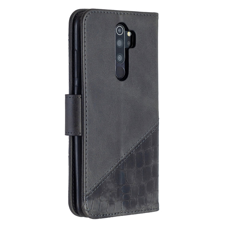 Custodia in pelle sintetica a vibrazione orizzontale con trama in coccodrillo abbinata con portafoglio, supporto e slot per carte, For Xiaomi Redmi 8 Pro, For Xiaomi Redmi  Note 9