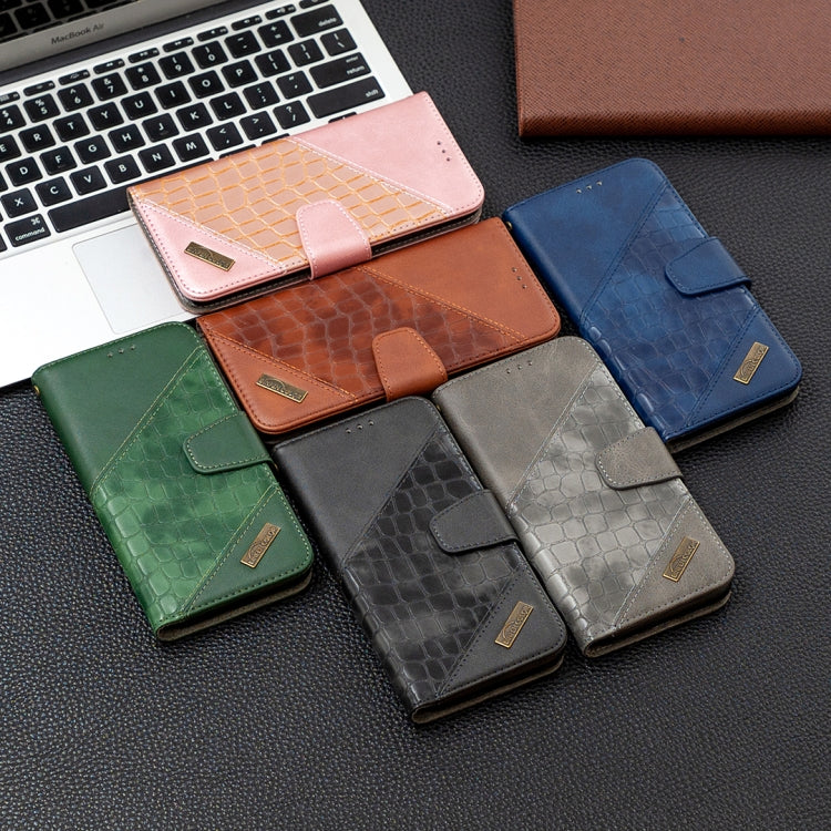 Custodia in pelle sintetica a vibrazione orizzontale con trama in coccodrillo abbinata con portafoglio, supporto e slot per carte, For Xiaomi Redmi 8 Pro, For Xiaomi Redmi  Note 9