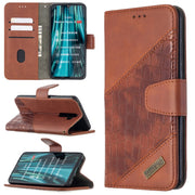 Custodia in pelle sintetica a vibrazione orizzontale con trama in coccodrillo abbinata con portafoglio, supporto e slot per carte, For Xiaomi Redmi 8 Pro, For Xiaomi Redmi  Note 9