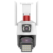 La doppia fotocamera WiFi QX87 da 4 MP supporta l'interfono vocale bidirezionale e il rilevamento di umanoidi, QX87