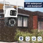 La doppia fotocamera WiFi QX101 da 6 MP supporta l'interfono vocale bidirezionale e la visione notturna a infrarossi, QX101
