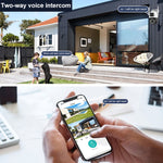 La doppia fotocamera WiFi QX101 da 6 MP supporta l'interfono vocale bidirezionale e la visione notturna a infrarossi, QX101