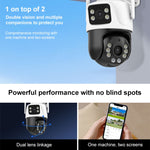 La doppia fotocamera WiFi QX101 da 6 MP supporta l'interfono vocale bidirezionale e la visione notturna a infrarossi, QX101