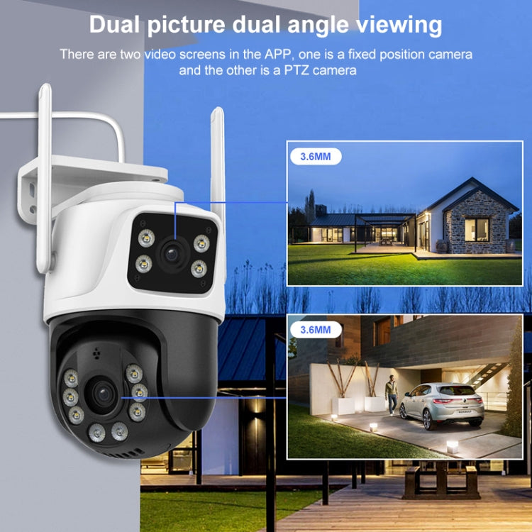 La doppia fotocamera WiFi QX101 da 6 MP supporta l'interfono vocale bidirezionale e la visione notturna a infrarossi, QX101