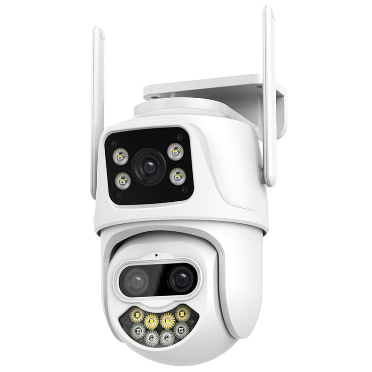 La tripla fotocamera WiFi QX102 da 3 MP supporta l'interfono vocale bidirezionale e la visione notturna a infrarossi, QX102
