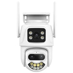 La tripla fotocamera WiFi QX102 da 3 MP supporta l'interfono vocale bidirezionale e la visione notturna a infrarossi, QX102