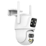 La tripla fotocamera WiFi QX102 da 3 MP supporta l'interfono vocale bidirezionale e la visione notturna a infrarossi, QX102