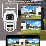 La tripla fotocamera WiFi QX102 da 3 MP supporta l'interfono vocale bidirezionale e la visione notturna a infrarossi, QX102