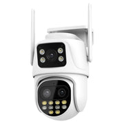 La doppia fotocamera WiFi QX104 da 3 MP supporta il riconoscimento del volto umano e l'allarme AI, QX104