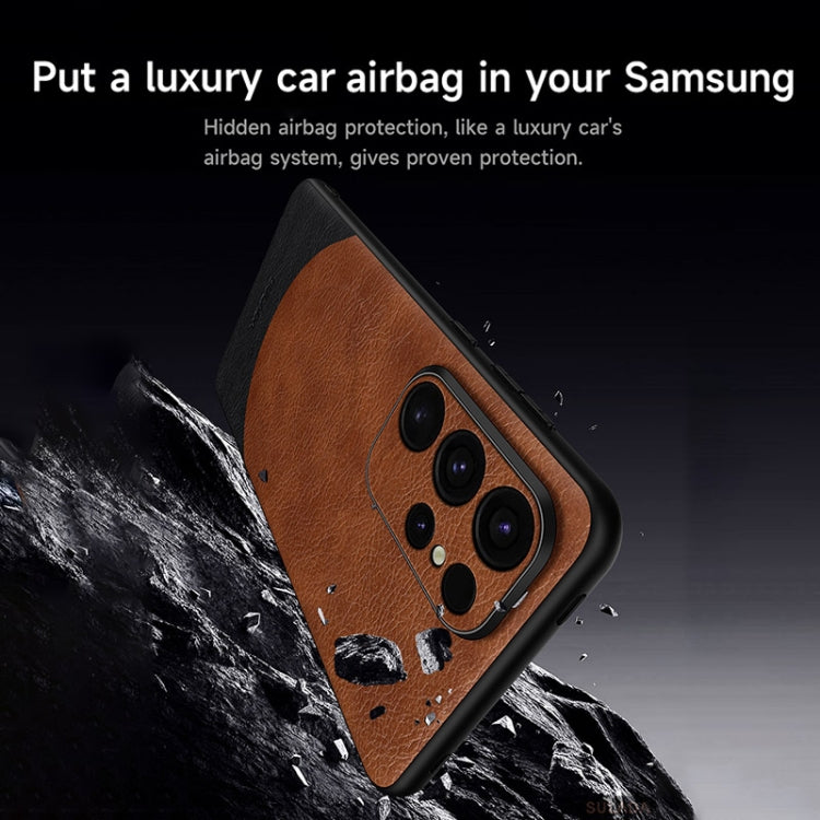 Custodia magnetica per telefono MagSafe in pelle con cuciture SULADA, For Samsung Galaxy S24 Ultra 5G, For Samsung Galaxy S24+ 5G, For Samsung Galaxy S24 5G