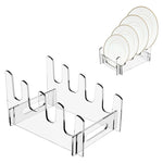 Scolapiatti multistrato per portaoggetti in acrilico rimovibile, 16.5 x 15.3 x 11.5cm, 21.6 x 15.3 x 12.5cm, 26.7 x 15.3 x 14cm