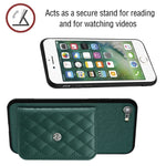 Custodia per telefono RFID con struttura rombica e cordino lungo, For iPhone SE 2022 / SE 2020, For iPhone 13 Pro Max, For iPhone 13 Pro, For iPhone 13