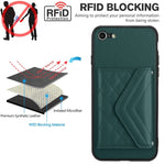 Custodia per telefono RFID con struttura rombica e cordino lungo, For iPhone SE 2022 / SE 2020, For iPhone 13 Pro Max, For iPhone 13 Pro, For iPhone 13