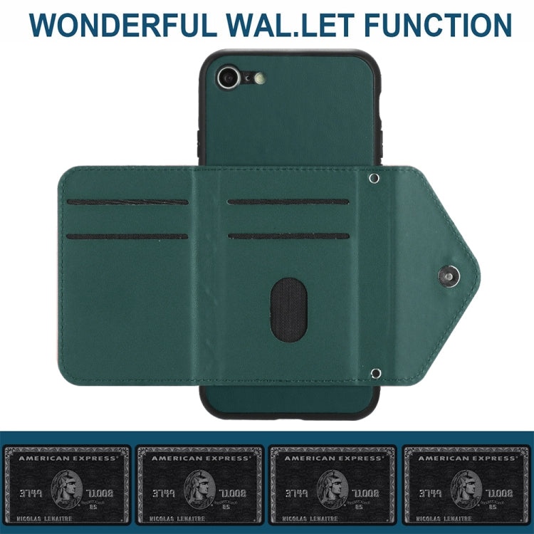 Custodia per telefono RFID con struttura rombica e cordino lungo, For iPhone SE 2022 / SE 2020, For iPhone 13 Pro Max, For iPhone 13 Pro, For iPhone 13
