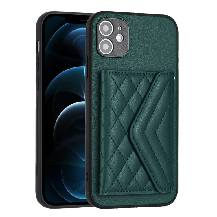 Custodia per telefono RFID con struttura rombica e cordino lungo, For iPhone 12 mini, For iPhone 11 Pro Max, For iPhone 11, For iPhone 11 Pro
