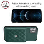 Custodia per telefono RFID con struttura rombica e cordino lungo, For iPhone 12 mini, For iPhone 11 Pro Max, For iPhone 11, For iPhone 11 Pro