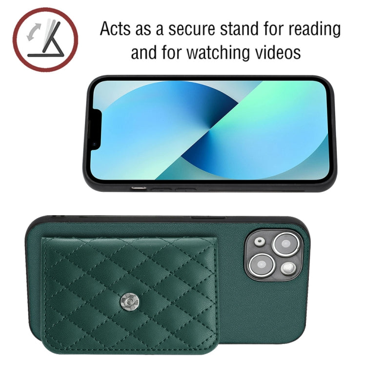 Custodia per telefono RFID con struttura rombica e cordino lungo, For iPhone 13 mini, For iPhone 12, For iPhone 12 Pro Max, For iPhone 12 Pro