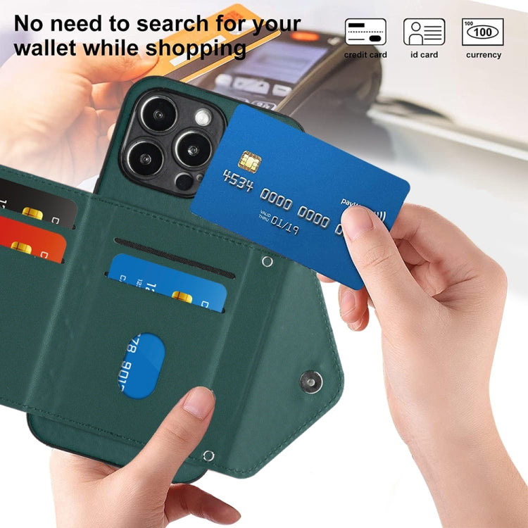 Custodia per telefono RFID con struttura rombica e cordino lungo, For iPhone 15 Pro Max, For iPhone 15 Pro, For iPhone 15 Plus, For iPhone 15