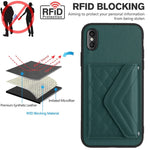 Custodia per telefono RFID con struttura rombica e cordino lungo, For iPhone XS / X, For iPhone XR, For iPhone XS Max, For iPhone 8 Plus / 7 Plus