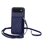 Custodia per telefono RFID con struttura rombica e cordino lungo, For iPhone 17 Pro Max, For iPhone 17 Pro, For iPhone 17, For iPhone Air