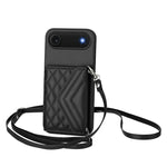 Custodia per telefono RFID con struttura rombica e cordino lungo, For iPhone 17 Pro Max, For iPhone 17 Pro, For iPhone 17, For iPhone Air