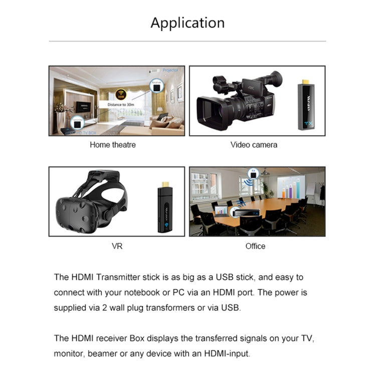 Measy W2H Nano Trasmettitore Ricevitore HDMI Wireless 1080P